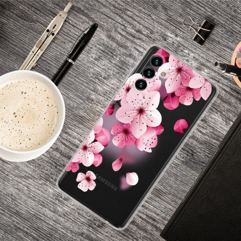 Skal Samsung Galaxy A13 5G / A04s Små Rosa Blommor