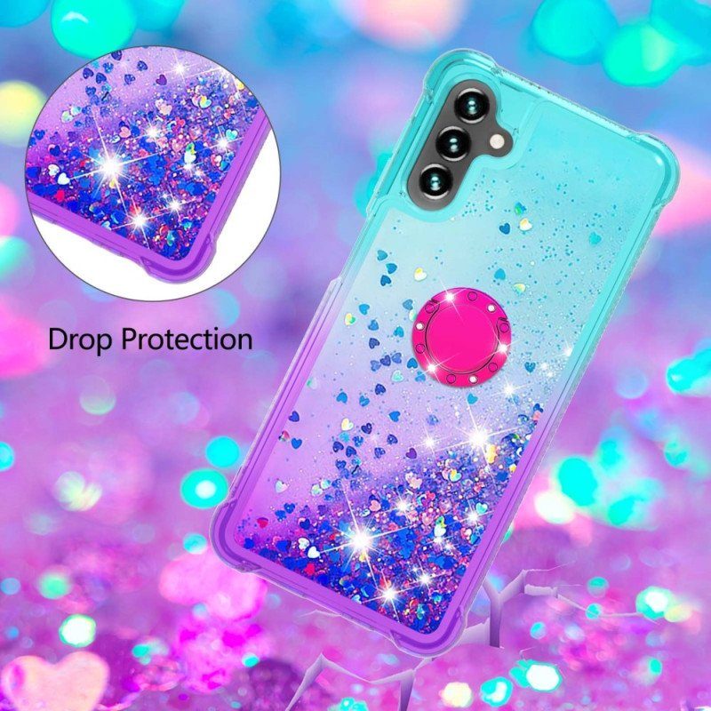 Skal Samsung Galaxy A54 5G Glitter Ring-bracket