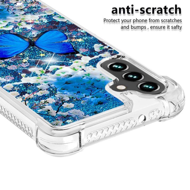 Skal Samsung Galaxy A54 5G Paljetter Fjärilar