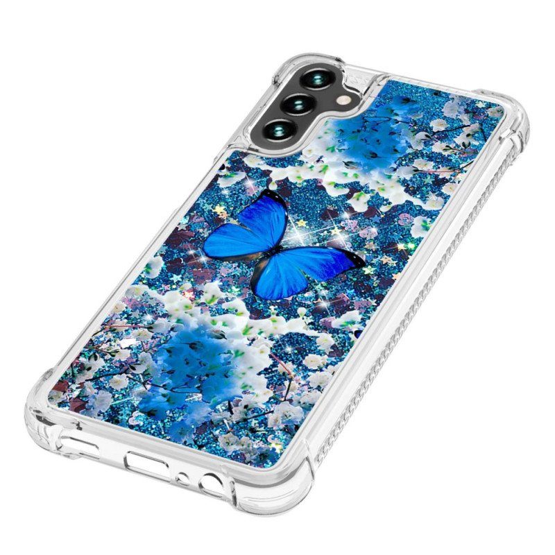 Skal Samsung Galaxy A54 5G Paljetter Fjärilar