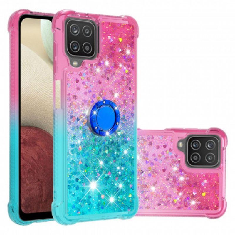 Skal Samsung Galaxy M12 / A12 Glitter Ring-bracket