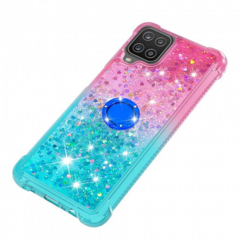 Skal Samsung Galaxy M12 / A12 Glitter Ring-bracket