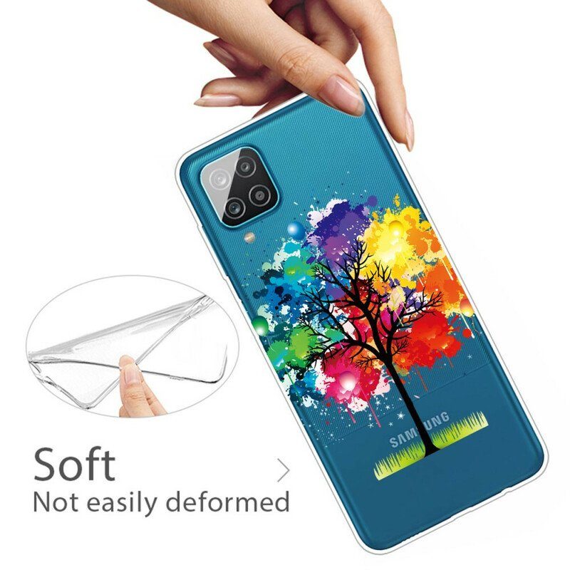 Skal Samsung Galaxy M12 / A12 Sömlös Akvarellträd