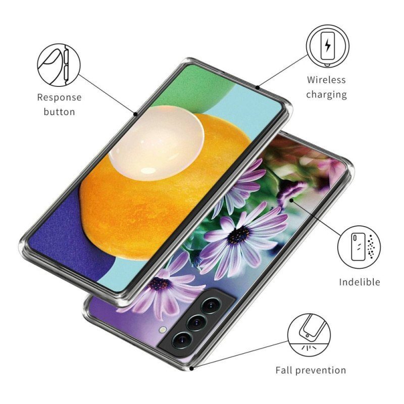 Skal Samsung Galaxy S23 Plus 5G Blommigt Silikon