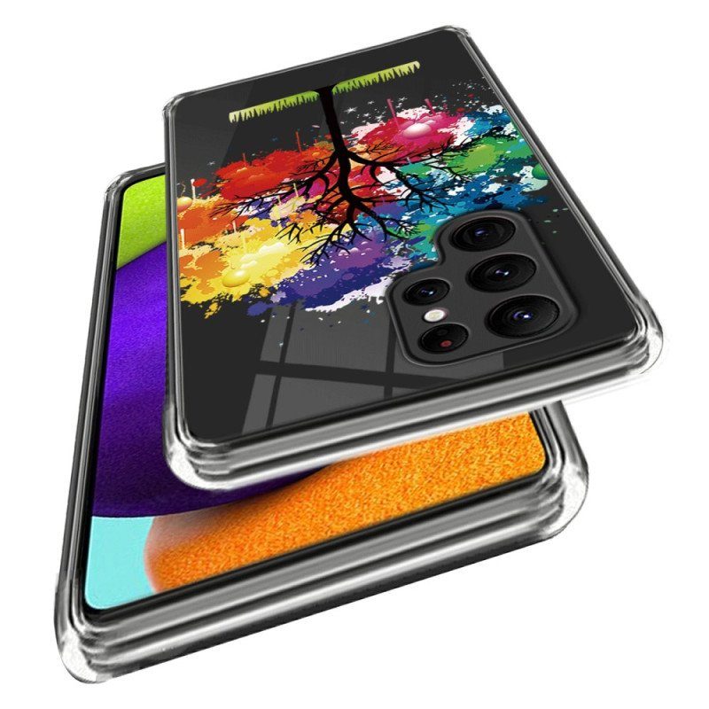 Skal Samsung Galaxy S23 Ultra 5G Akvarell Träd