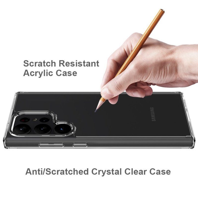 Skal Samsung Galaxy S23 Ultra 5G Transparent Anti-gulning