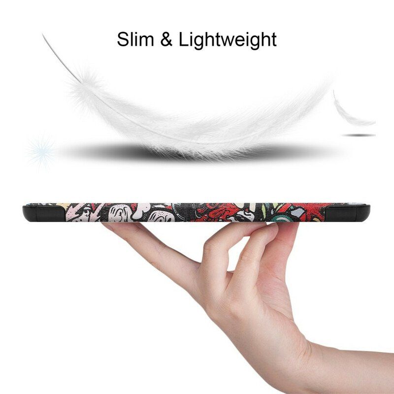 Skal Samsung Galaxy Tab S8 Plus / Tab S7 Plus Graffiti Pennhållare