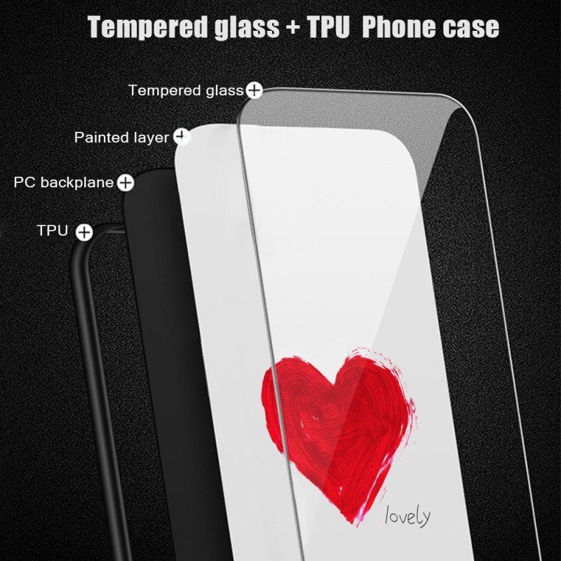 Skal Xiaomi 12 / 12X Hjärta I Härdat Glas