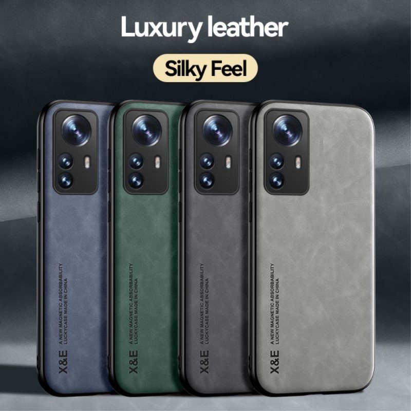 Skal Xiaomi 12 / 12X X&e Lädereffekt Läder