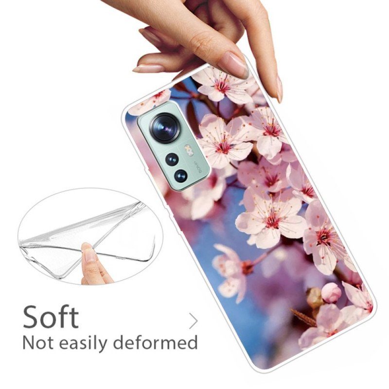 Skal Xiaomi 12 Pro Blommigt Silikon