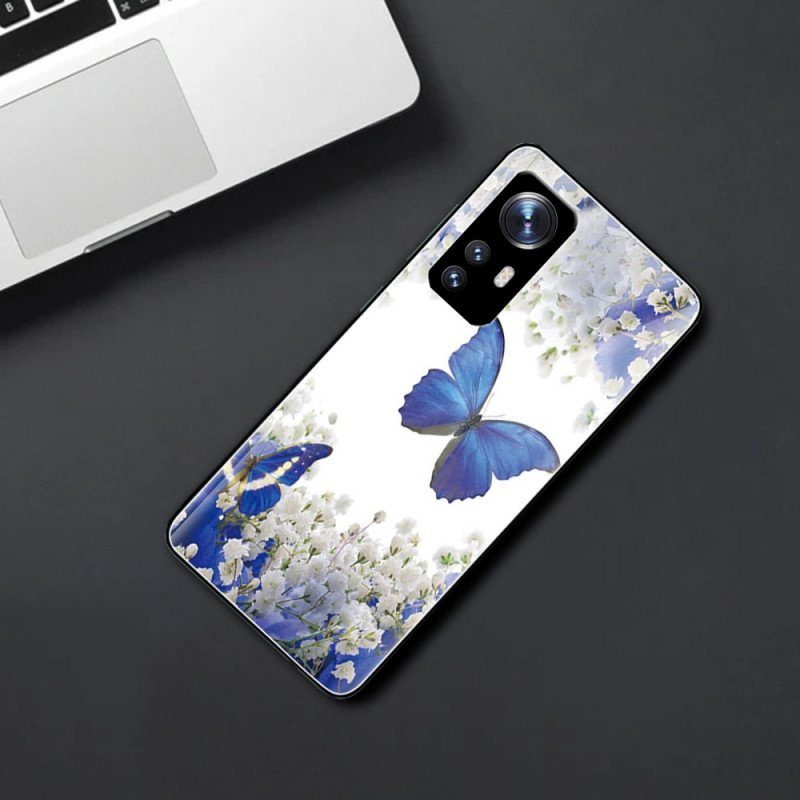 Skal Xiaomi 12 Pro Kungliga Fjärilar Härdat Glas