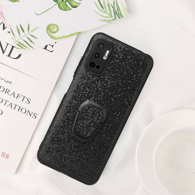 Skal Xiaomi Redmi Note 10 5G Glitter Ring-bracket