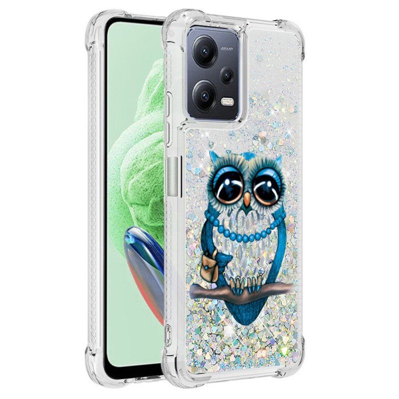 Skal Xiaomi Redmi Note 12 5G Paljetter Miss Owl
