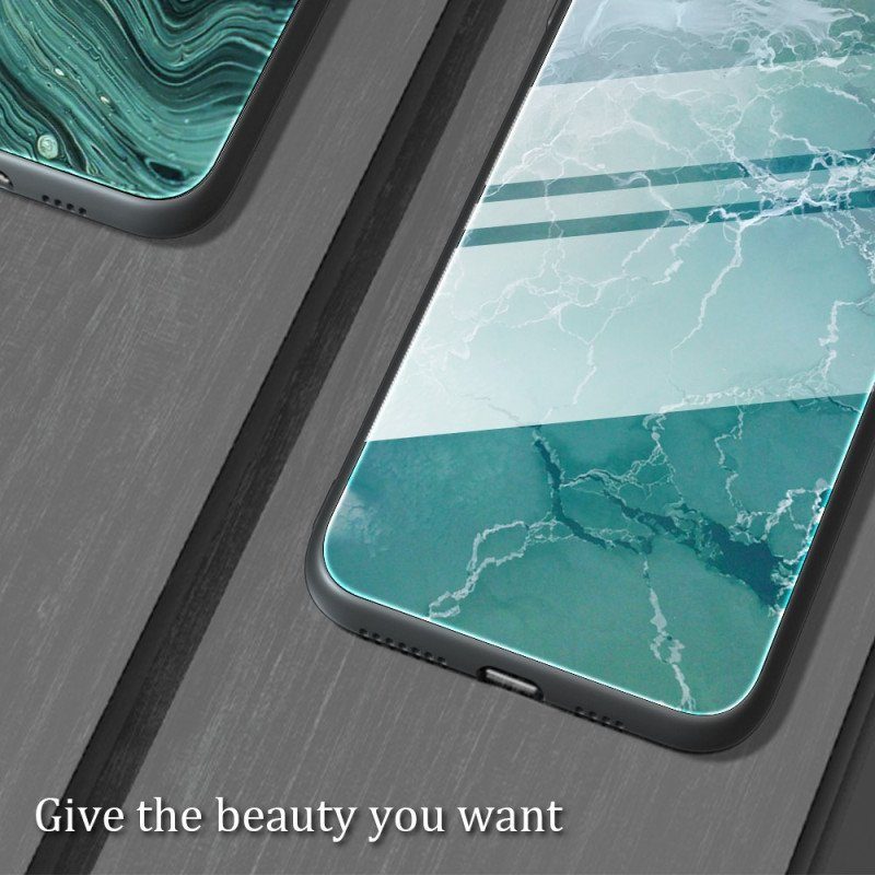 Skal Xiaomi Redmi Note 12 Pro Marmorfärger Härdat Glas