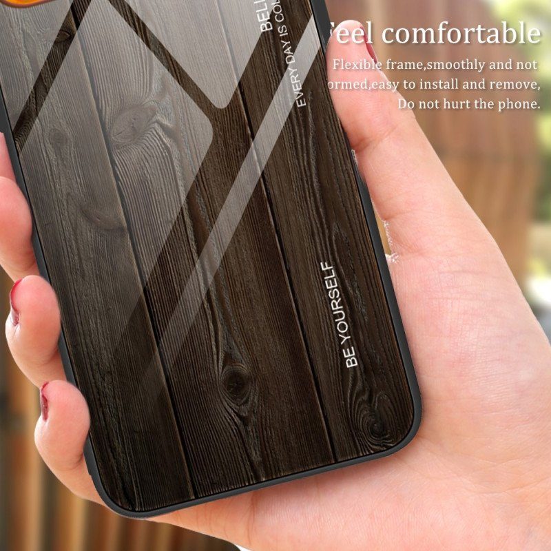 Skal Xiaomi Redmi Note 12 Pro Trädesign Härdat Glas